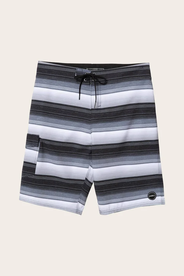 O&Neill Santa Cruz Stretch Stripe Boardshorts Men's Black - 38