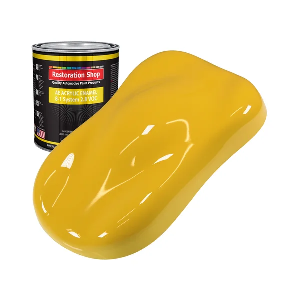 Canary Yellow 1 Quart Acrylic Enamel Car Auto Body Paint