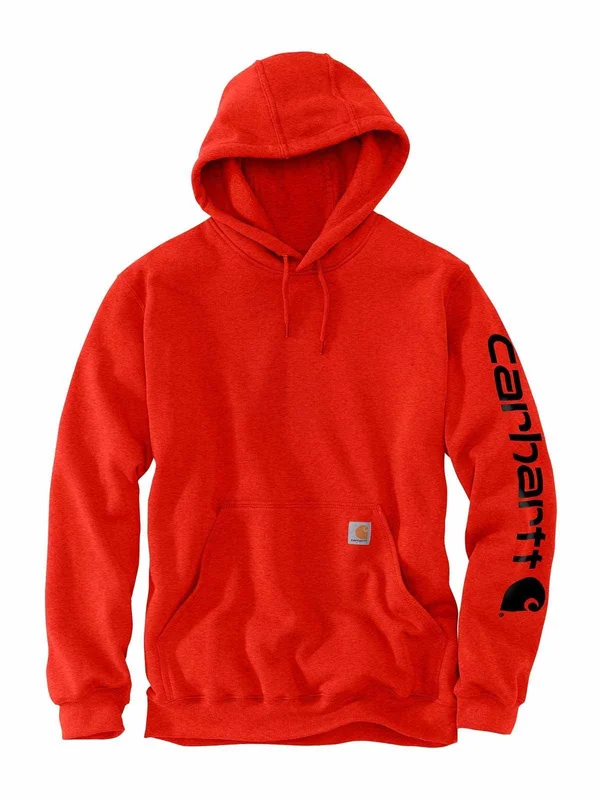 Carhartt Loose Fit Midweight Logo Sleeve Graphic Sweatshirt - Currant Heather