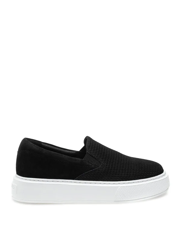 J/Slides Delia Leather Sneaker - 7.5, White Multi