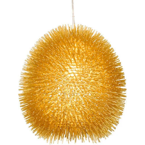 Varaluz 169P01GO Urchin 1 Light 13 inch Gold Pendant Ceiling Light - Gold Metal