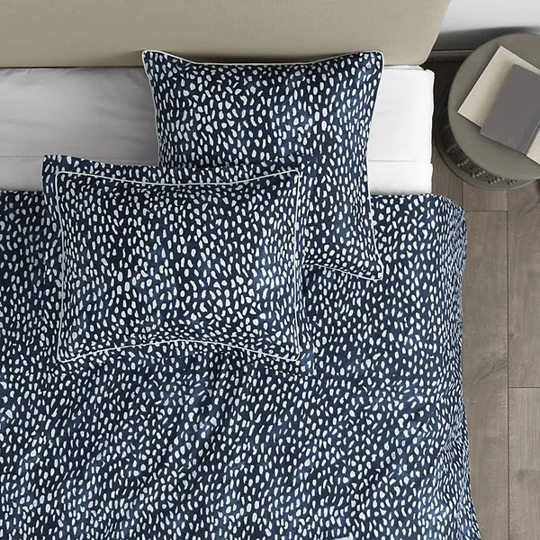 Thandie Watercolor Spotted Sham Natural King - Ballard Designs