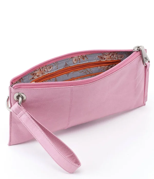 Vida Wristlet Wallet in Whisper Blue, Hobo, 10" x 5" x 0.5"