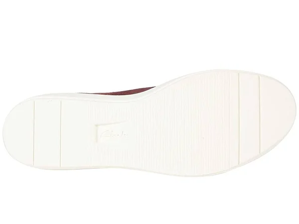 Clarks Layton Step Women's Shoes Burgundy Suede : 9.5 D - Wide