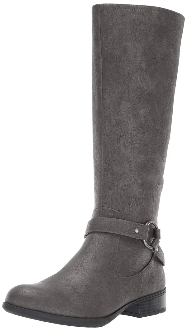 LifeStride Women's X-Felicity Riding Boot - Dark Grey Synthetic