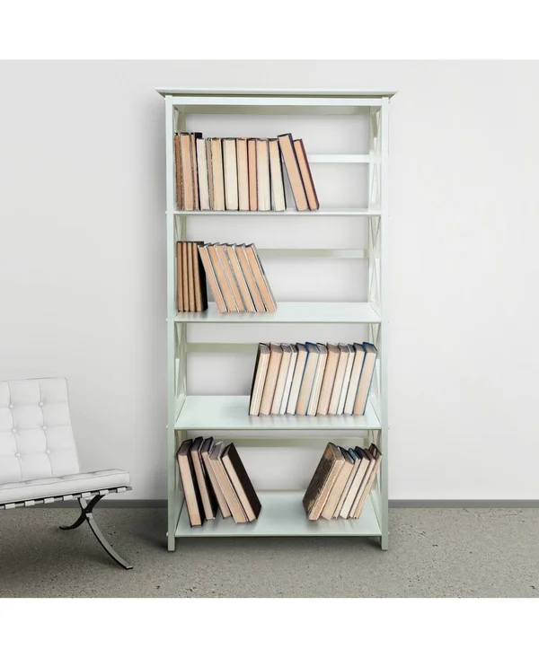 Casual Home Montego 5-Shelf Bookcase - White