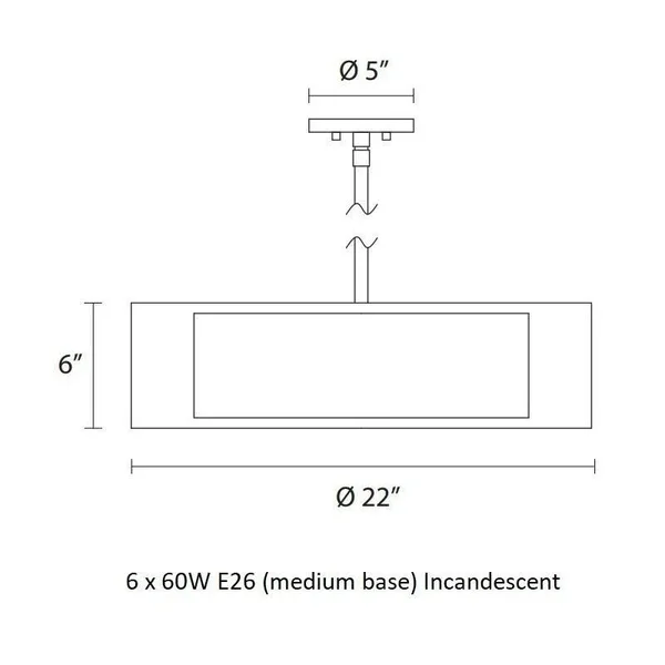 Sonneman 6022.13 - Puri 22x22 Pendant - Satin Nickel