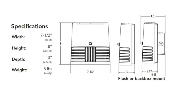 Lithonia Lighting OLWX1 LED 20W 40K M4 LED Dark Bronze Wall Pack