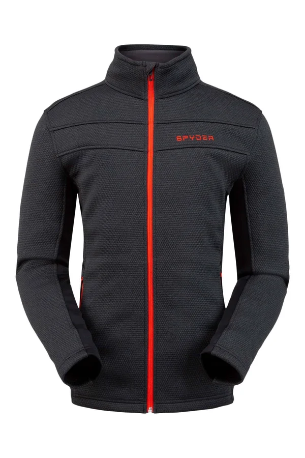 Spyder Encore Full Zip Fleece Jacket Men's - Black, 3XL