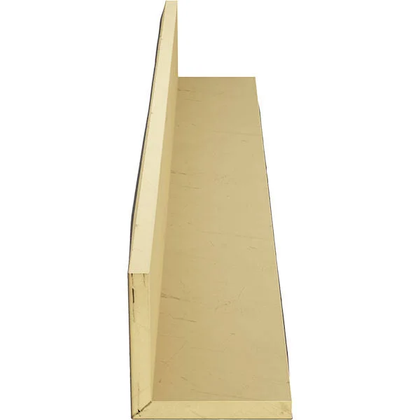 Ekena Millwork BMSD2C0040X080X096HD 4x22W x 8x22H x 8&L 2-Sided (L-beam) Sandblasted Endurathane Faux Wood Ceiling Beam, Natural