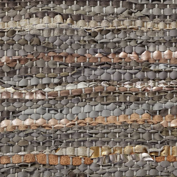 Miranda Haus Hand-Woven Enisle Leather and Cotton Area Rug - 5& x 8& - Dusty Grey