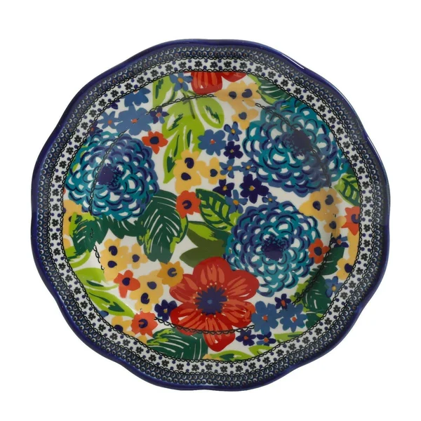 The Pioneer Woman Dazzling Dahlias 12-Piece Dinnerware Set, Cobalt