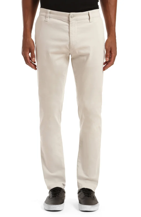 Mavi Jeans Johnny Slim Straight Leg Chinos - Beige - 33 x 32