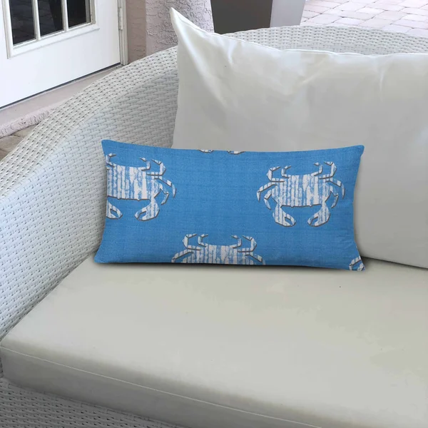 Crabby Indoor/Outdoor Soft Royal Pillow - Zipper Cover Only - 24 x 24