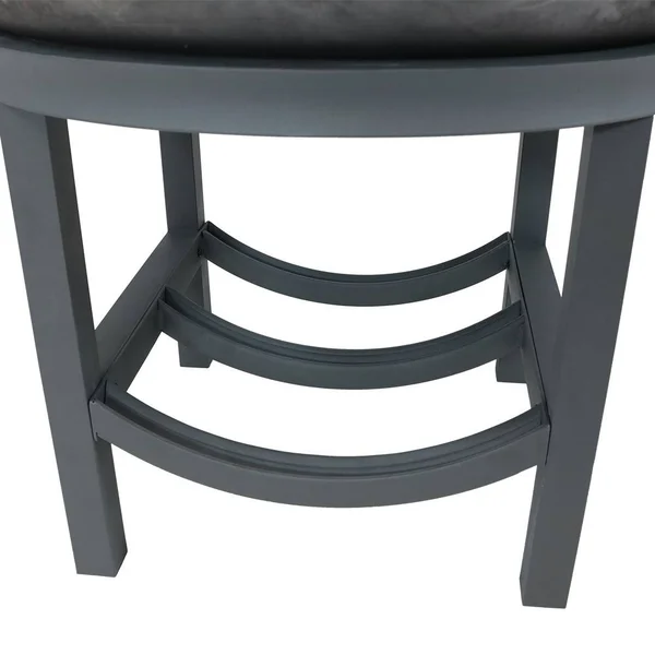 Sunnydaze 30-Inch Cast Iron Fire Pit with Built-in Log Rack