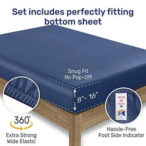 California Design den Luxe Smooth Sateen Solid Sheet Set Queen, Gold, Sheet Set - 100% Sateen Cotton - 600 Thread Count