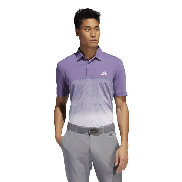 Adidas Ultimate365 Fade Stripe Polo Tech Purple/Purple Tint XX-Large