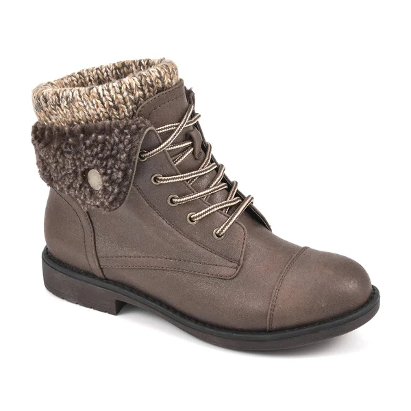 Cliffs by White Mountain Duena Women's Combat Boots - Size: 8.5 Wide, Brown