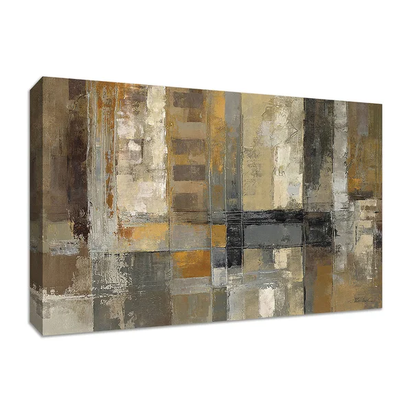 Tangletown Fine Art 'One Way Street' Framed Acrylic Painting Print, Brown