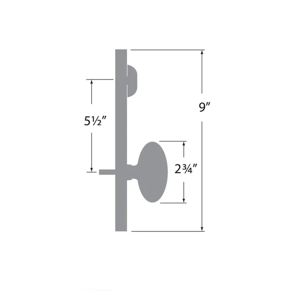 Sure-Loc Rustic Bronze Entrance Door Knob