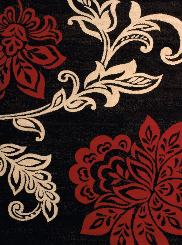 United Weavers Dallas Trouseau Red Area Rug 5&3x22 x 7&2x22