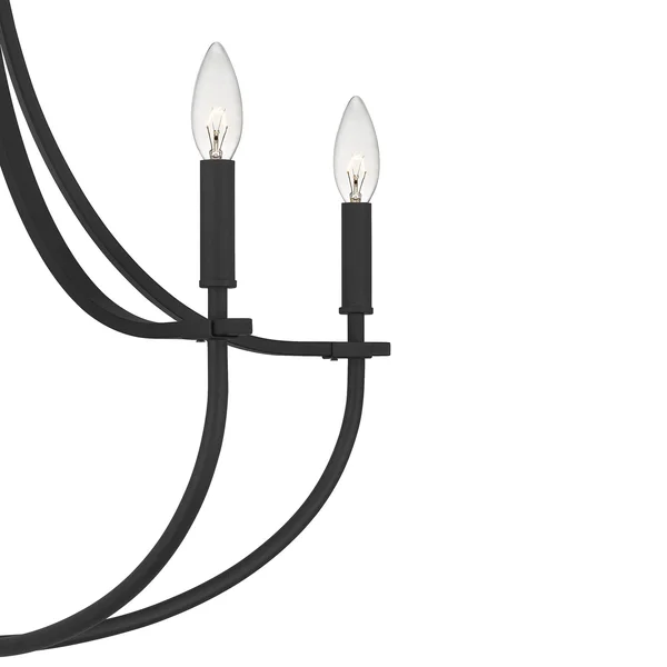 Ashley Harbour ASH4720A1 Nilson 5-Light Matte Black Chandelier