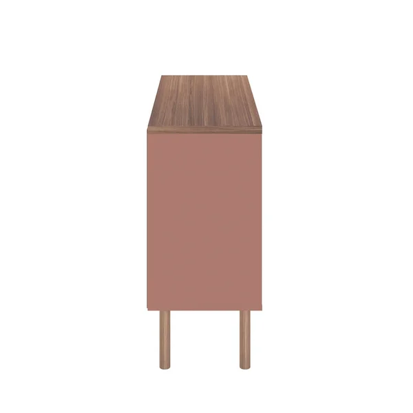 Manhattan Comfort Windsor 35.43 Modern Accent Cabinet, Ceramic Pink and Nature