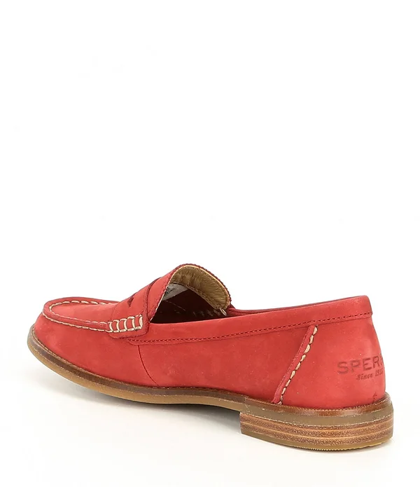 Women's Sperry Seaport Penny Loafer Red - Size 8.5M