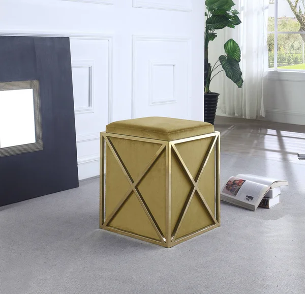 Chic Home Vana Ottoman - Cognac