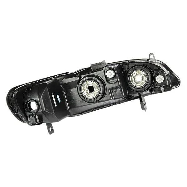DNA Motoring for 98-02 Honda Accord OE Style Headlight Black Housing Amber Corner Headlamp 99 00 01 Left+Right HL-OH-HA98-BK