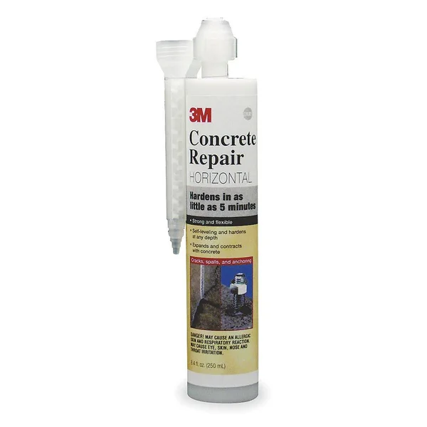 3M Concrete Repair Self-Leveling, Gray, 8.4 fl oz Cartridge