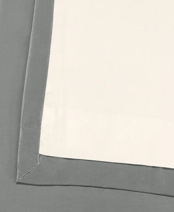 Platinum (White) Faux Silk Taffeta Curtain