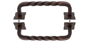Top Knobs M1246-8 Normandy Twist Appliance Pull 8x22 - Patina Black
