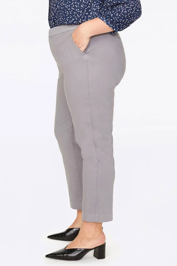 Nydj Women's Everyday Trouser Pants in Plus Size Grey - Size: 20W