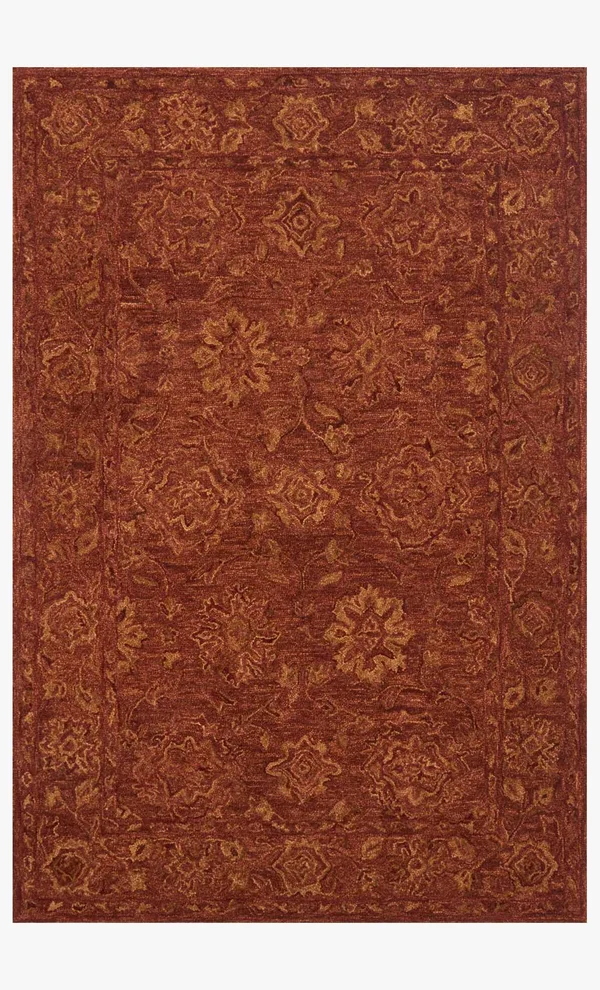 Hawthorne HV-04 5& x 7&6x22 Rust Area Rug