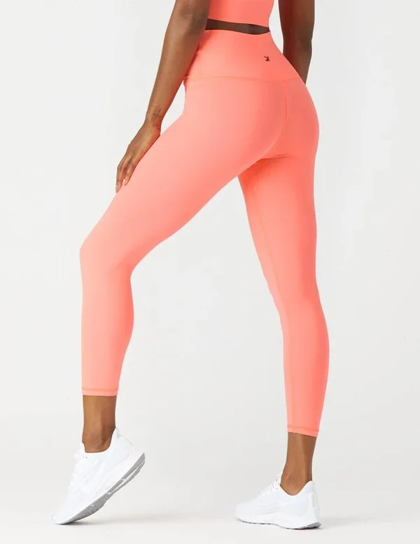 Glyder High Waist Pure 7/8 Legging: Hot Coral - Xxs, Hot Coral