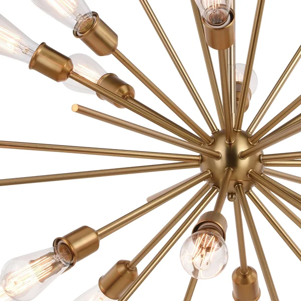 Vaxcel Estelle 36 inch 16 Light Pendant Natural Brass P0344