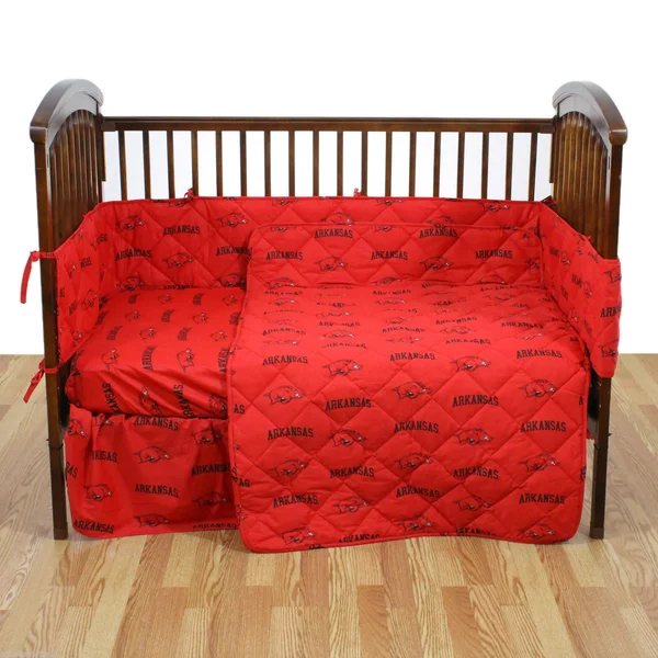 Arkansas Razorbacks 5 Piece Baby Crib Set