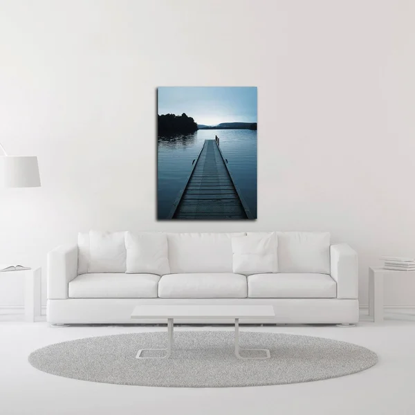 24x22 x 18x22 Dock 3 by PhotoINC Studio Print on Canvas