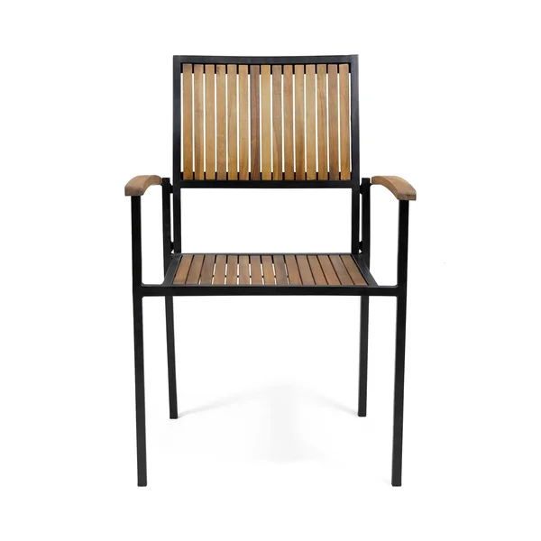 2pk Bridget Wood & Iron Patio Dining Chair Teak - Christopher Knight Home