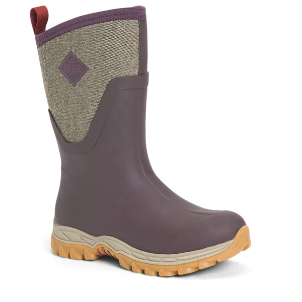 Muck Boots Arctic Sport II Mid Boots - Women's Wine Tasting/Herringbone 8 AS2M-6TW-RED-080