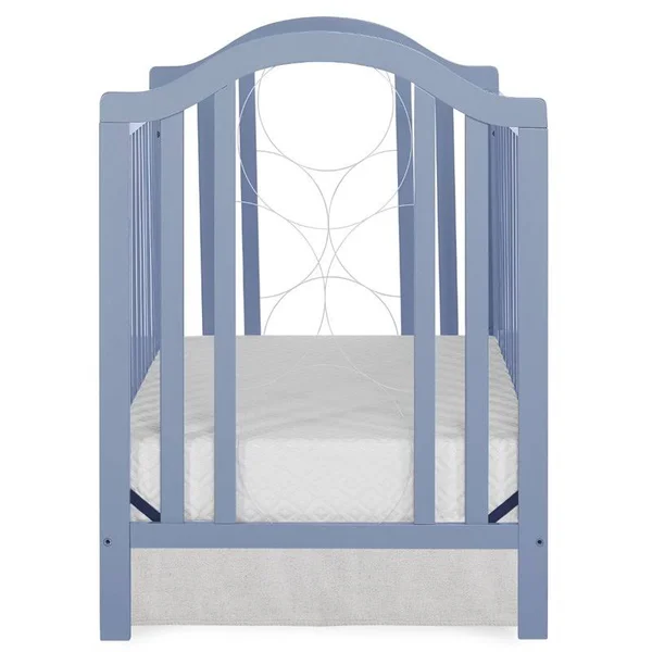 Slumber Baby Ariel Convertible Crib, Dusty Blue