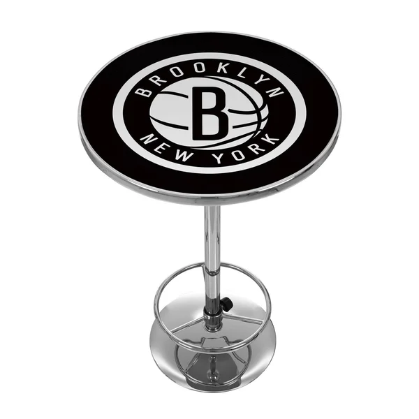 NBA Brooklyn Nets Chrome Pub Table
