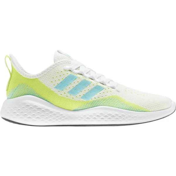 Adidas Women's Fluidflow 2.0 Running Shoes in White/White Size 5.5, Knit