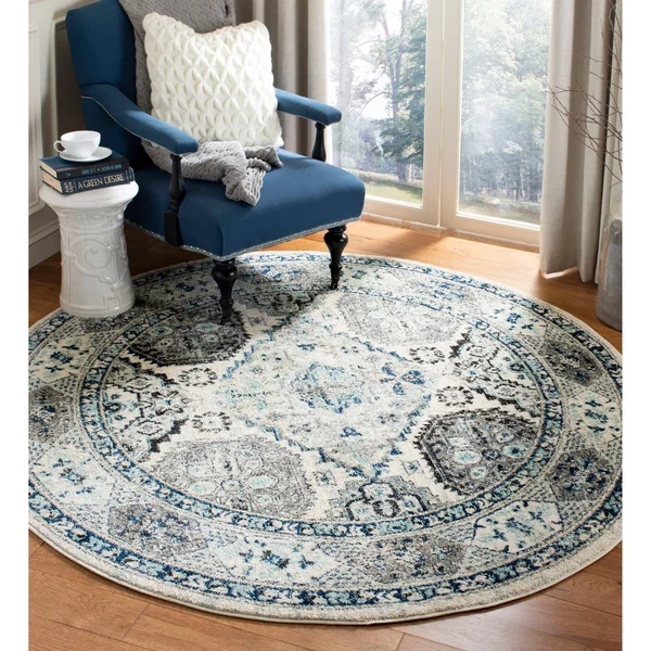 Safavieh Madison 925 Area Rug - Light Grey, Fuchsia, 6&7x22 x 6&7x22 Square