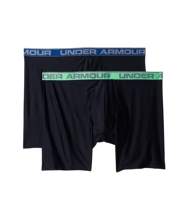 Under Armour OSeries 9in Boxerjock 2pk Black - Black 4XL