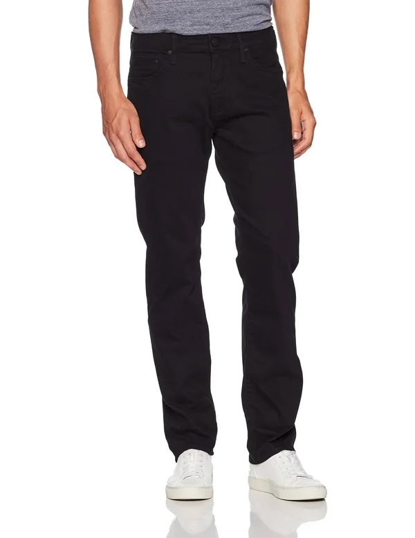 Mavi Men's Zach Straight Leg in Black Williamsburg - Men's Jeans