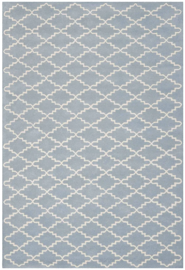 Safavieh 6& x 9& Chatham CHT721B Blue, Ivory Rug