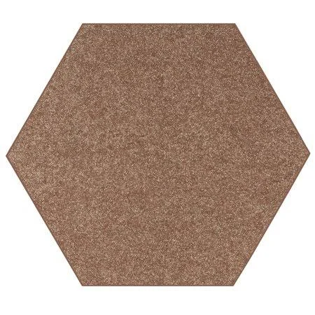 American Bright Solid Color Area Rugs Brown - 6& Hexagon