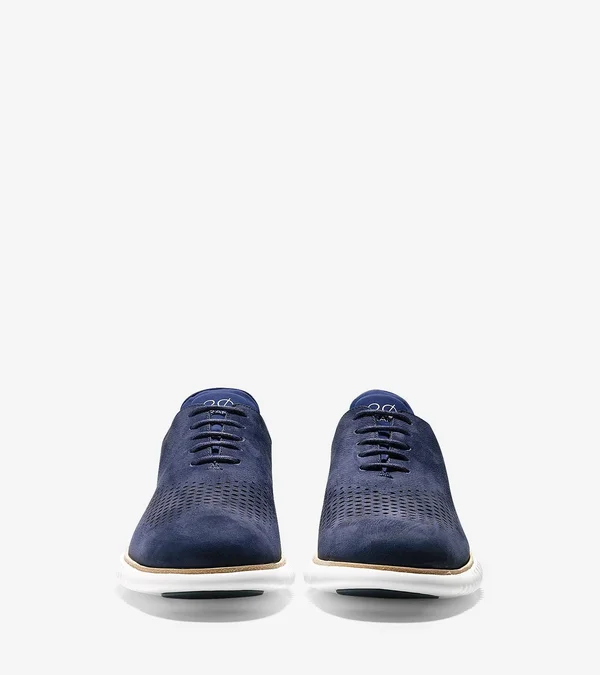 Men's Cole Haan 2.Zerogrand Wingtip, Size 7.5 M - Blue